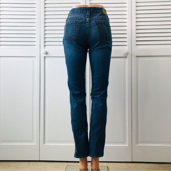 TRUE RELIGION Blue Straight Leg Jeans Size 18