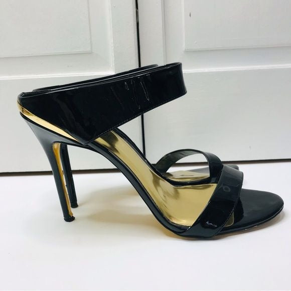 TED BAKER Chablise Black Sandals Size 9.5