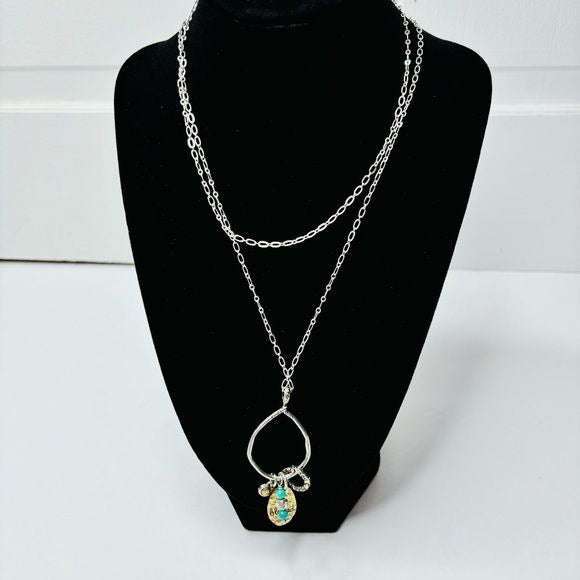 *NEW* BRIGHTON Blessed Long Neck Silver Necklace