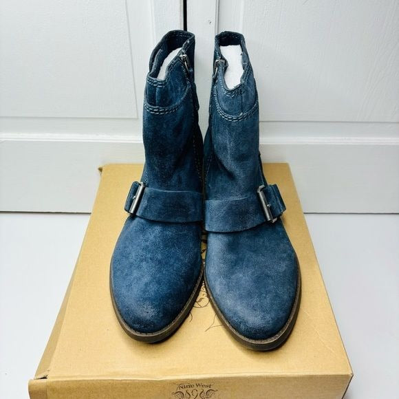 *NEW* NINE WEST Vasabady Blue Heeled Boots