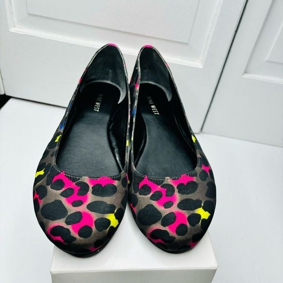 *NEW* NINE WEST Ceremonial Multicolor Animal Print Flats Size 9