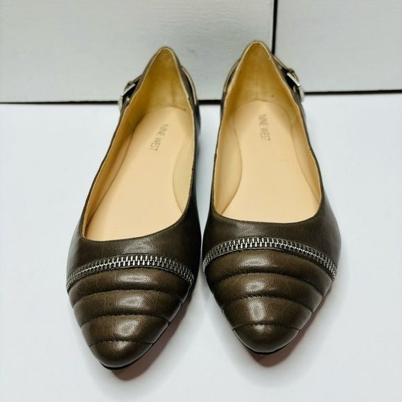 *NEW* NINE WEST Savory Le Brown Pointed Toe Flats