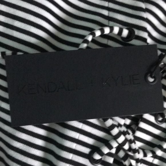 KENDALL + KYLIE Striped Bodysuit Size S *NEW*