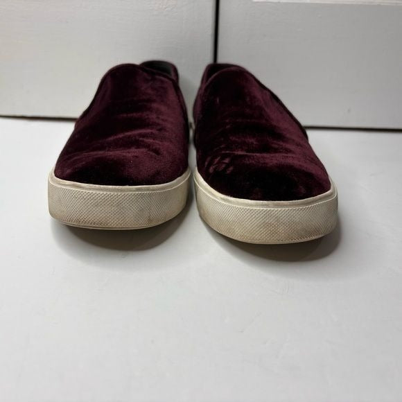 VINCE Blair Velvet Slip On Sneakers Size 8