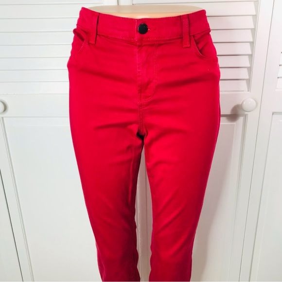 J BRAND Red Burn Ankle Crop Pants Size 30