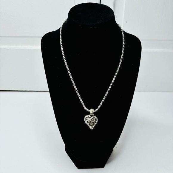 *NEW* BRIGHTON Bibi Heart Yellow Crystal Heart Pendant Necklace