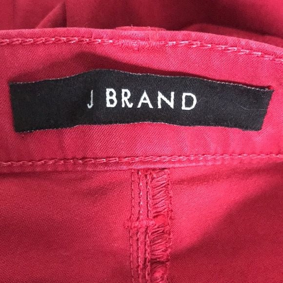 J BRAND Red Burn Ankle Crop Pants Size 30