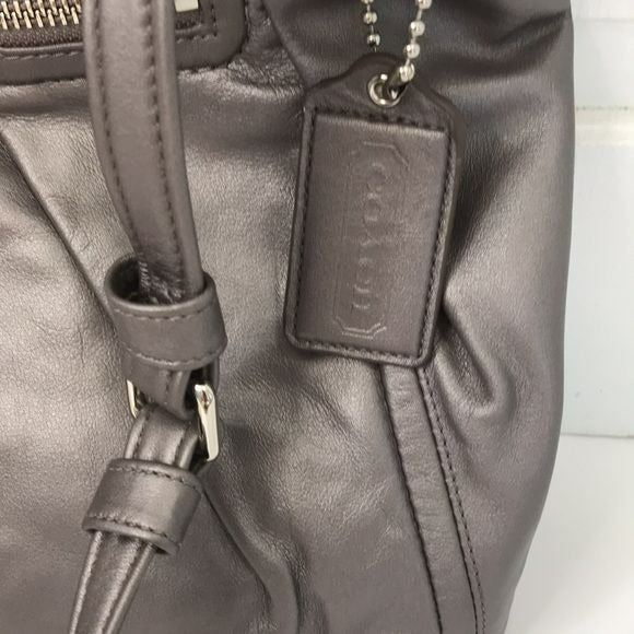 COACH Gray Parker Hippie Leather Crossbody Bag *NEW*