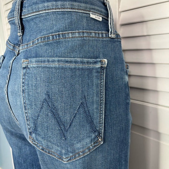 MOTHER The Tomcat High-Waisted Straight Jeans in Wild Game Wash Size 29