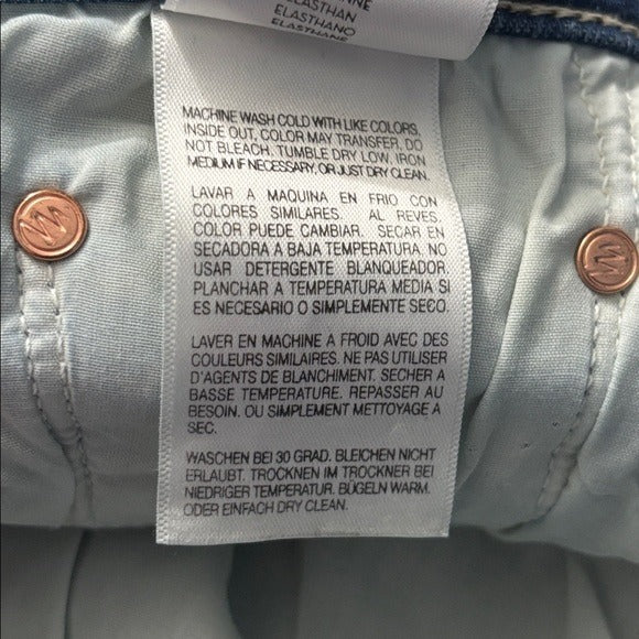 MOTHER The Tomcat High-Waisted Straight Jeans in Wild Game Wash Size 29