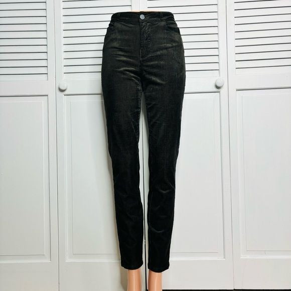 PAIGE Dark Green Hoxton Ultra Skinny Jeans Size 29