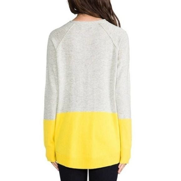 MICHAEL STARS Yellow Colorblock Sweater Size XS