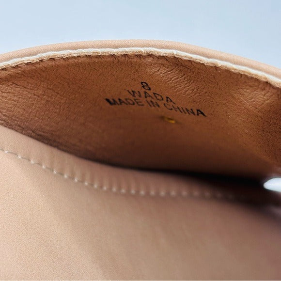 *New* NICOLE MILLER Nude Wada Blocked Mules Size 8