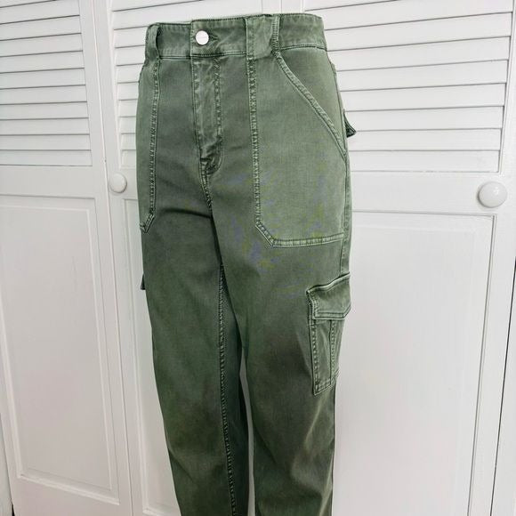 SANCTUARY Dark Spruce Sculpted Hayden Bootcut Cargo Pants Size 30