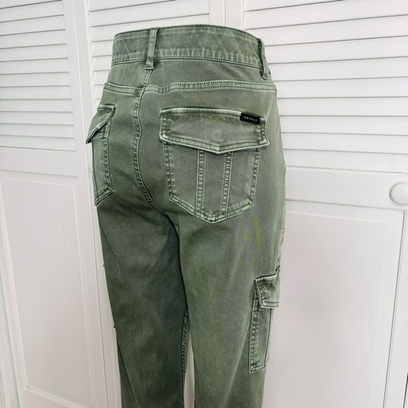 SANCTUARY Dark Spruce Sculpted Hayden Bootcut Cargo Pants Size 30