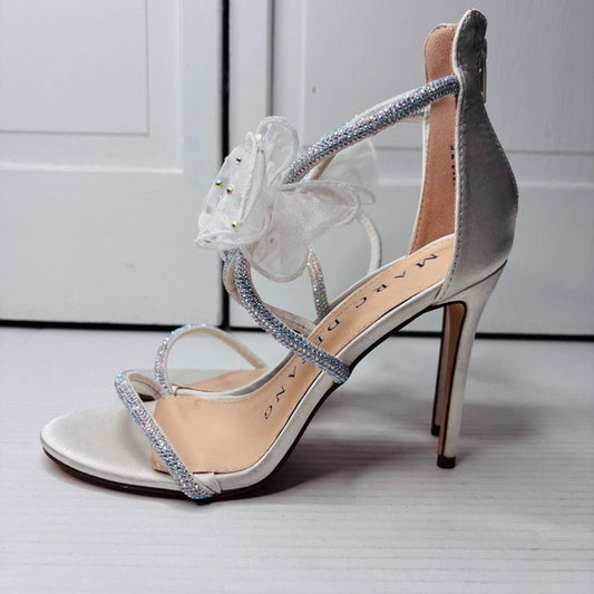 *New* MARC DEFANG Arica Ivory Sateen Stilettos Size 7.5