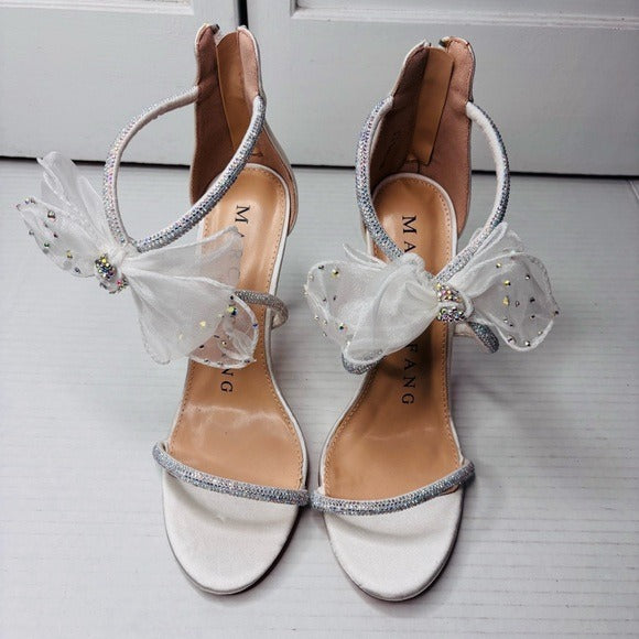 *New* MARC DEFANG Arica Ivory Sateen Stilettos Size 7.5