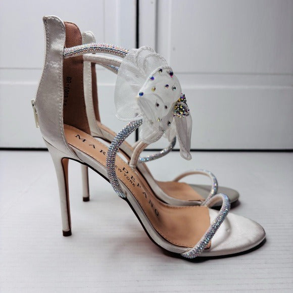 *New* MARC DEFANG Arica Ivory Sateen Stilettos Size 7.5