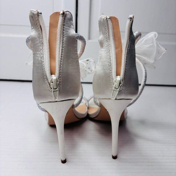*New* MARC DEFANG Arica Ivory Sateen Stilettos Size 7.5
