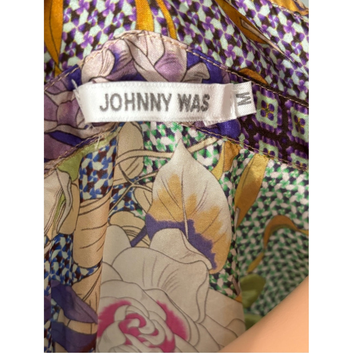 Johnny Was Cathron Mingle Silk Blouse Size Medium