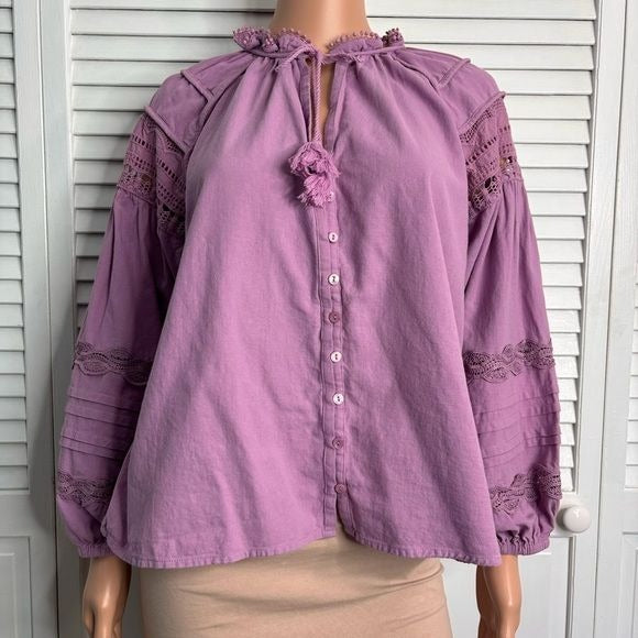 SUNCOO PARIS Mauve Luna Blouse Size Medium