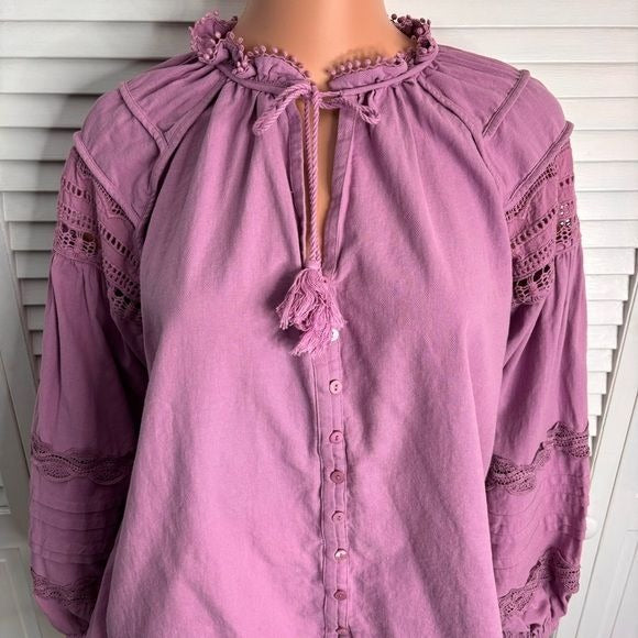 SUNCOO PARIS Mauve Luna Blouse Size Medium