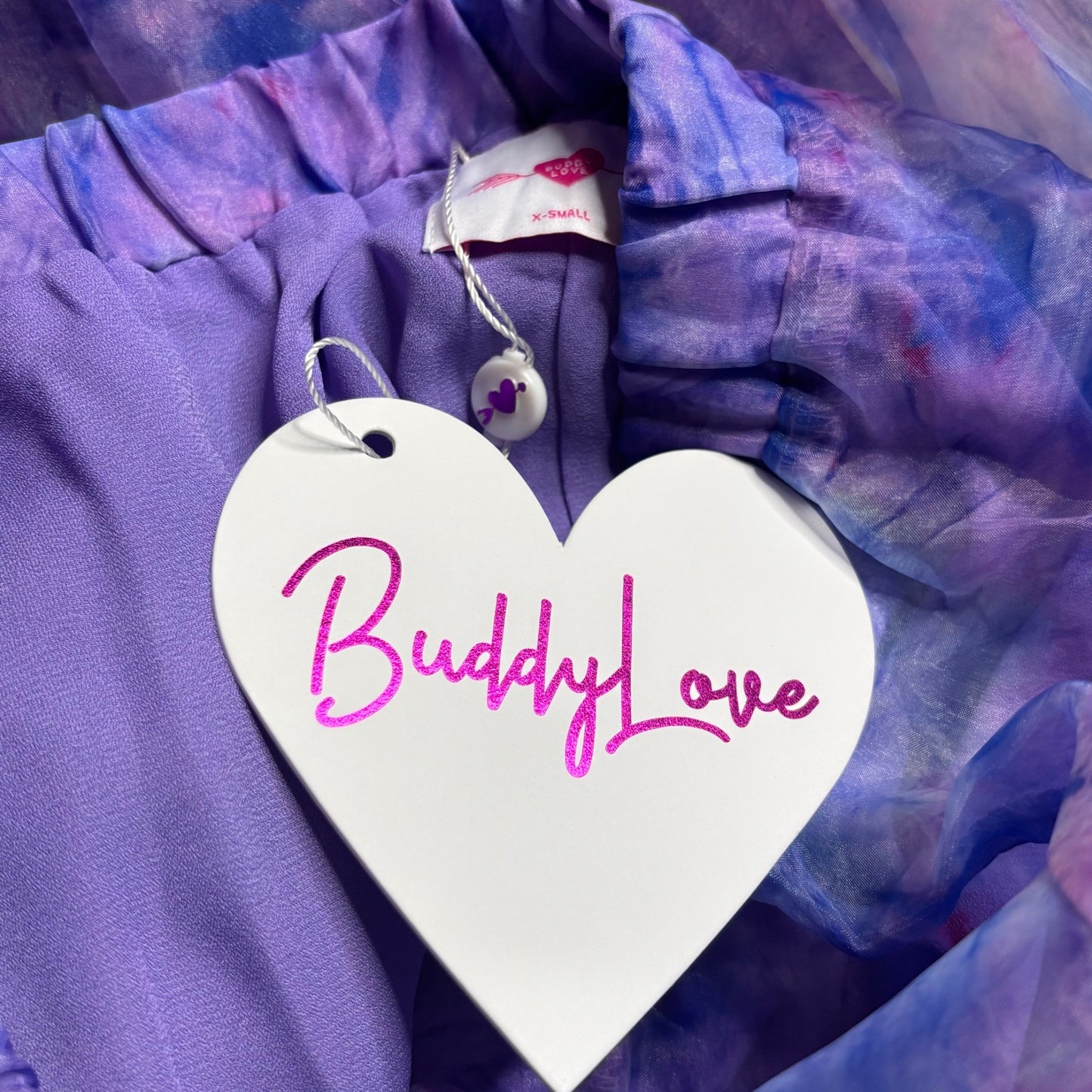 NEW BUDDY LOVE Dayton Floral Strapless Mermaid Maxi Dress in Purple Size XS