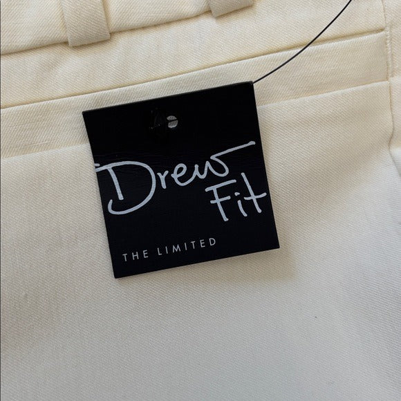 New THE LIMITED Drew Fit Cream Wide-Leg Pants Size 8