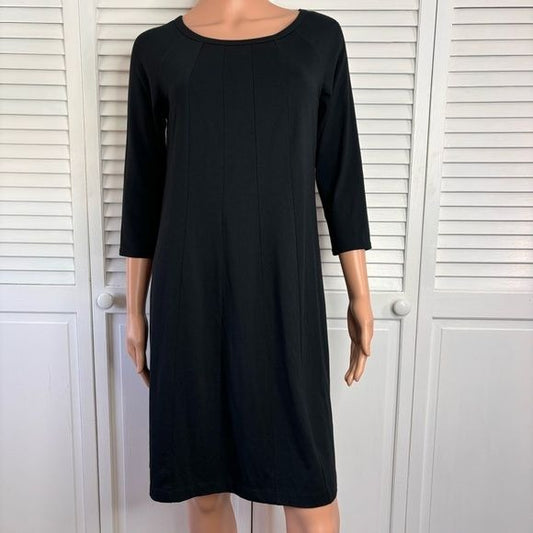 J. Jill Black Stylish Multiseamed Dress Size Small