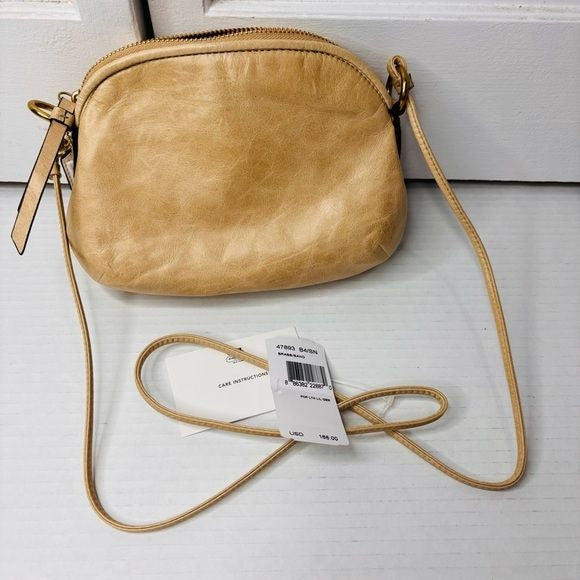 *NEW* COACH Poppy Sand Leather Little Gem Crossbody Bag