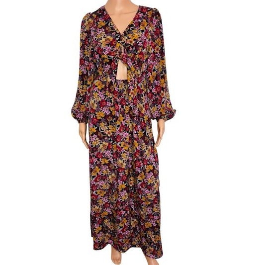 New BUDDY LOVE Desirae Long Sleeve Maxi Dress In Forbidden Size XS