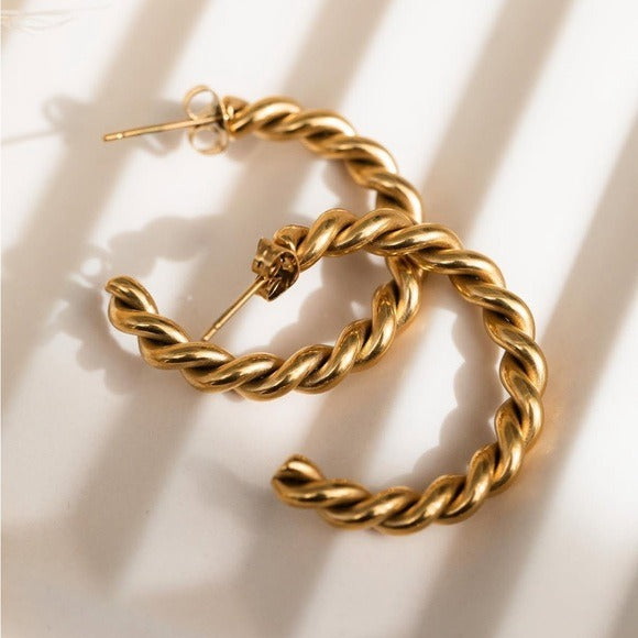 New THE COLLECTION Dreamy Gold Hoops