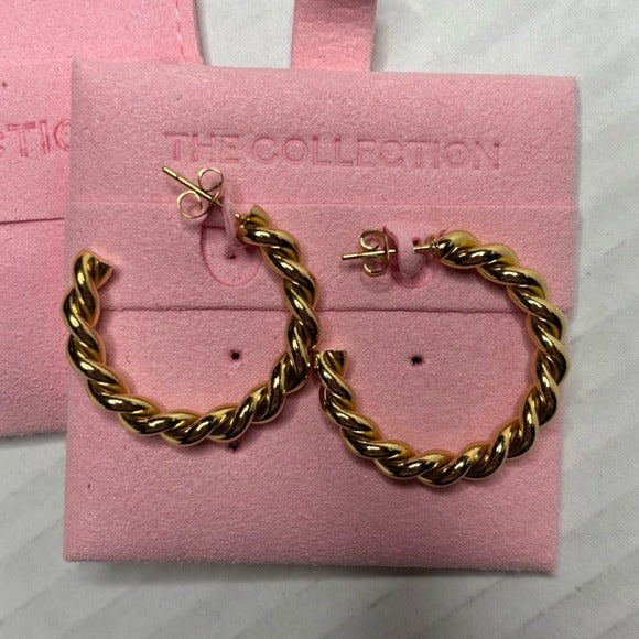 New THE COLLECTION Dreamy Gold Hoops
