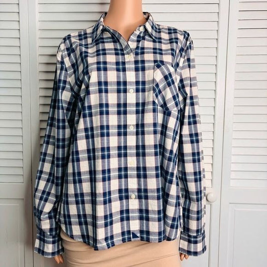 New UNTUCKIT Sorbo Plaid Button-Down Shirt Size 14