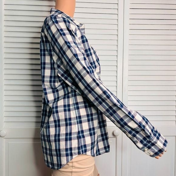 New UNTUCKIT Sorbo Plaid Button-Down Shirt Size 14