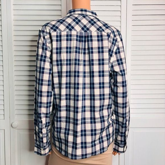 New UNTUCKIT Sorbo Plaid Button-Down Shirt Size 14