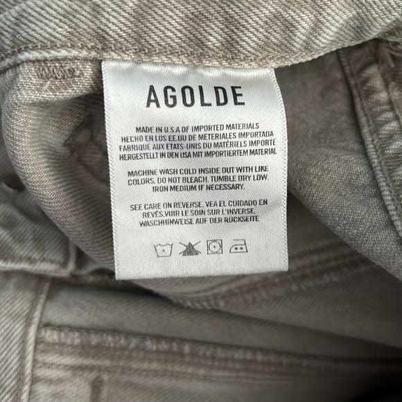 AGOLDE Cooper Cargo Drab Jeans Size 29