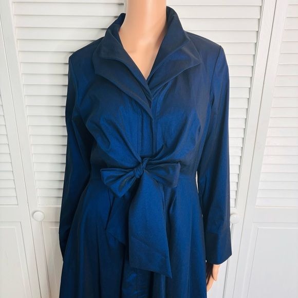 SAMUEL DONG Periwinkle Belted Jacket Dress Size Medium