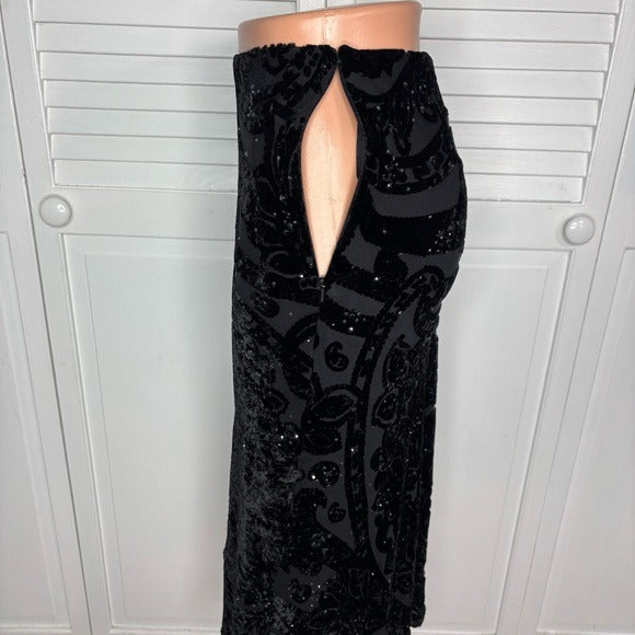 LAFAYETTE 148 New York Velvet Sequin Skirt Size 8