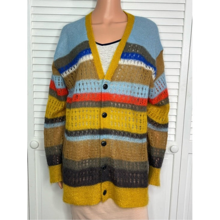Rag & Bone Nassau Striped Oversized Cardigan Size Large