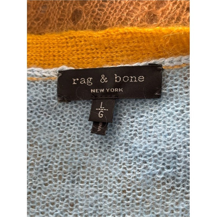 Rag & Bone Nassau Striped Oversized Cardigan Size Large