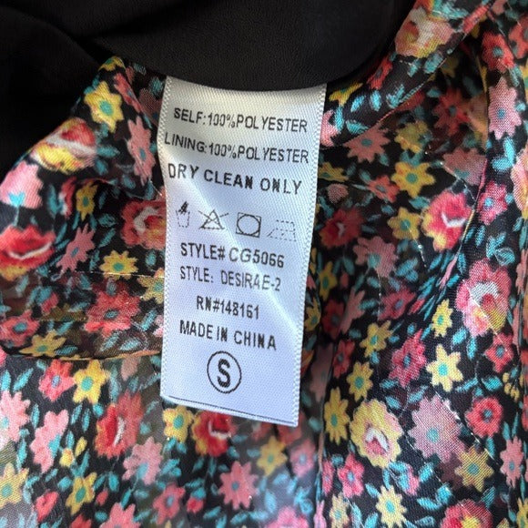 New BUDDY LOVE Desirae Long Sleeve Maxi Dress In Burst Size Small