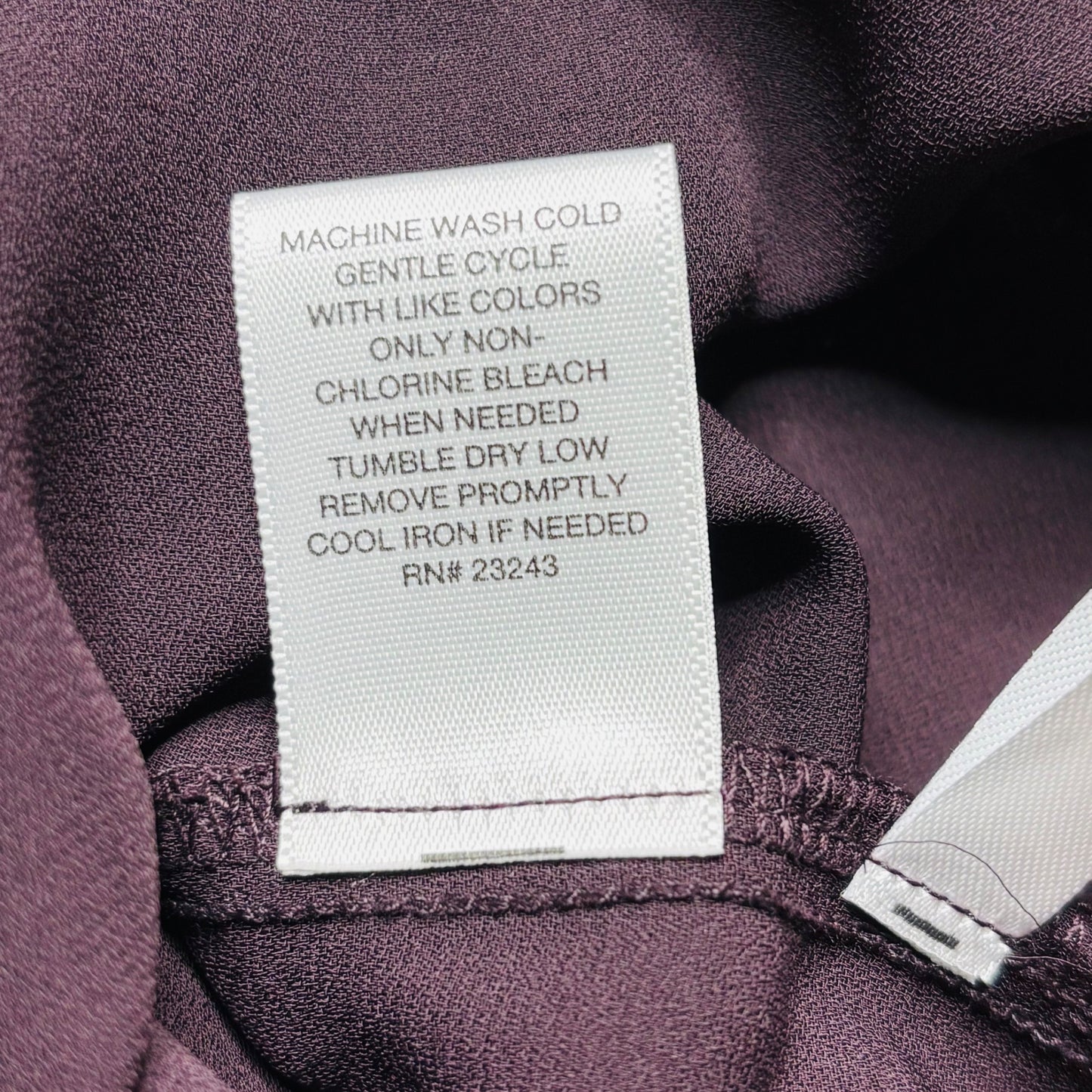 NEW 7TH AVENUE By New York & Company Purple V-Neck Blouse Size Medium