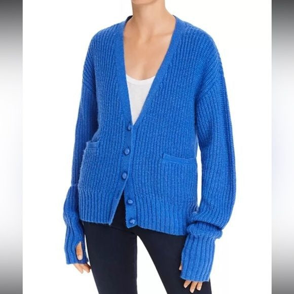 REBECCA MINKOFF Kerry Oversized Five-Button Cardigan Size Medium