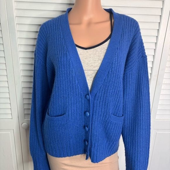 REBECCA MINKOFF Kerry Oversized Five-Button Cardigan Size Medium