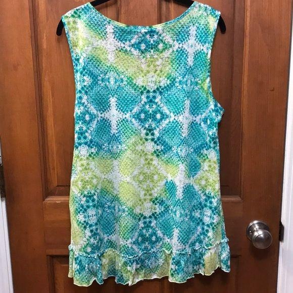 STYLE & CO Green Tank Top Size Large