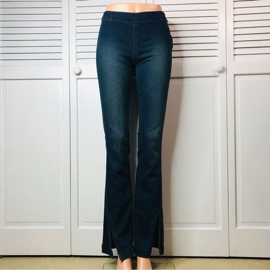 FREE PEOPLE Blue Denim Flare Jeans Size 26