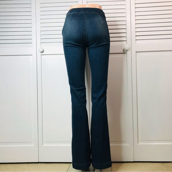 FREE PEOPLE Blue Denim Flare Jeans Size 26