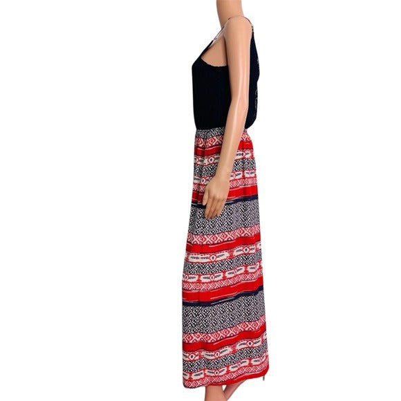 New PINK ROSE Tribal Maxi Dress Size Medium