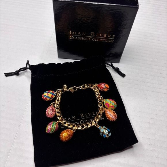 JOAN RIVERS Classics Vintage Gold-Tone Charm Bracelet